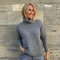 Rosas strik - L-52 Lux Roll Neck grey