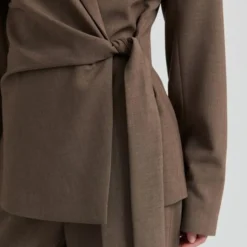 Second Female blazer - Dakota Wrap mid brown melange