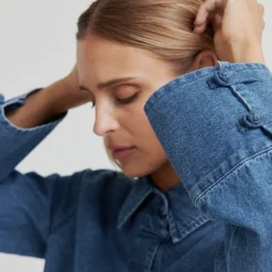 Second Female kjole - Cornelia Denim Tunic blue denim