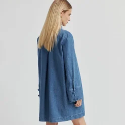 Second Female kjole - Cornelia Denim Tunic blue denim