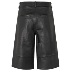 Second Female shorts - Letho Leather Long black