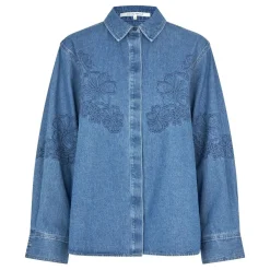 Second Female skjorte - Cornelia Denim blue denim