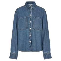 Second Female skjorte - Irvina blue denim
