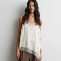 Second Female top - Lacia Contrast Strap cream