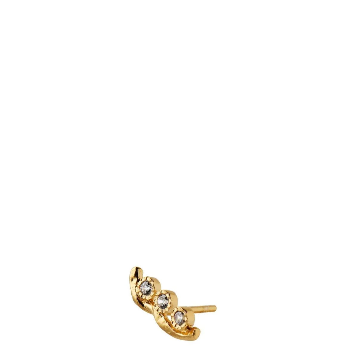 Stine A - 1335 Flow With Three Stones guldbelagt