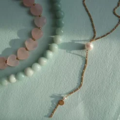 Stine A halskæde - 2064 Pearl Drop guldbelagt