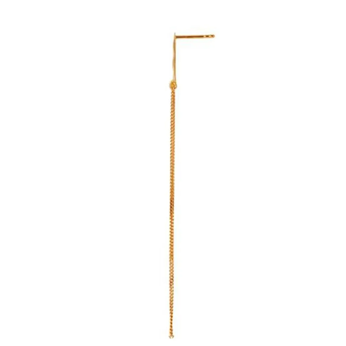 Stine A ørering - 1313 Bella Moon W. Long Chains guldbelagt