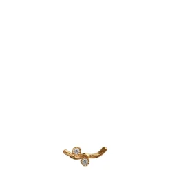 Stine A ørering - 1322 Flow with two stones single guldbelagt
