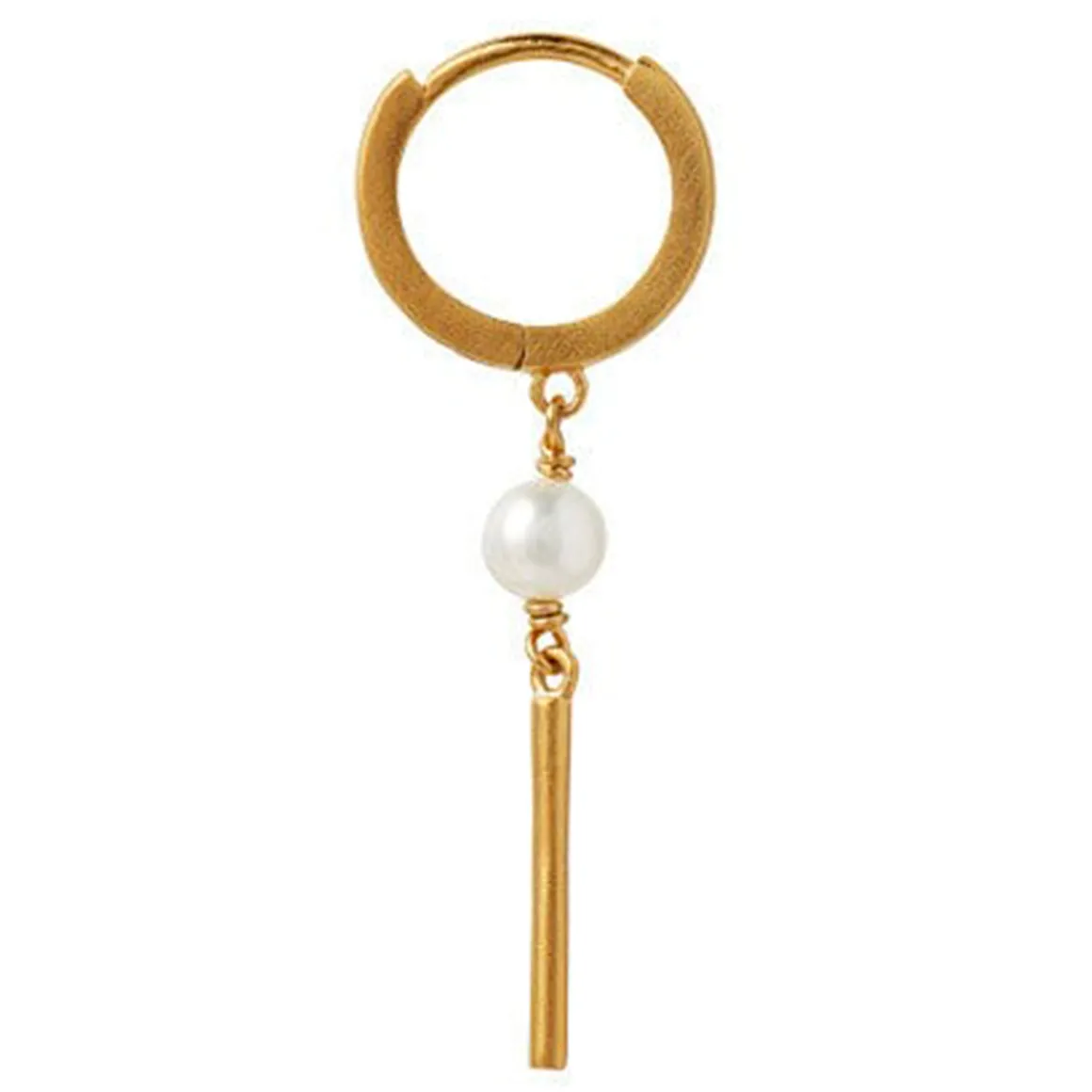 Stine A ørering - 1300 Huggie With Pin guldbelagt