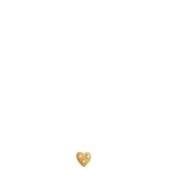 Stine A ørering - 1365 I Love Your Heart guldbelagt