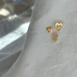 Stine A ørering - 1365 I Love Your Heart guldbelagt