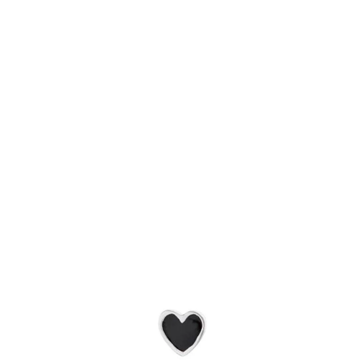 Stine A ørering - 1181 Petit Love Heart black enamel