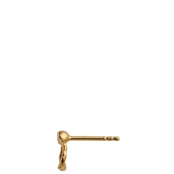 Stine A ørering - 1284 Petit Wavy Circle guldbelagt