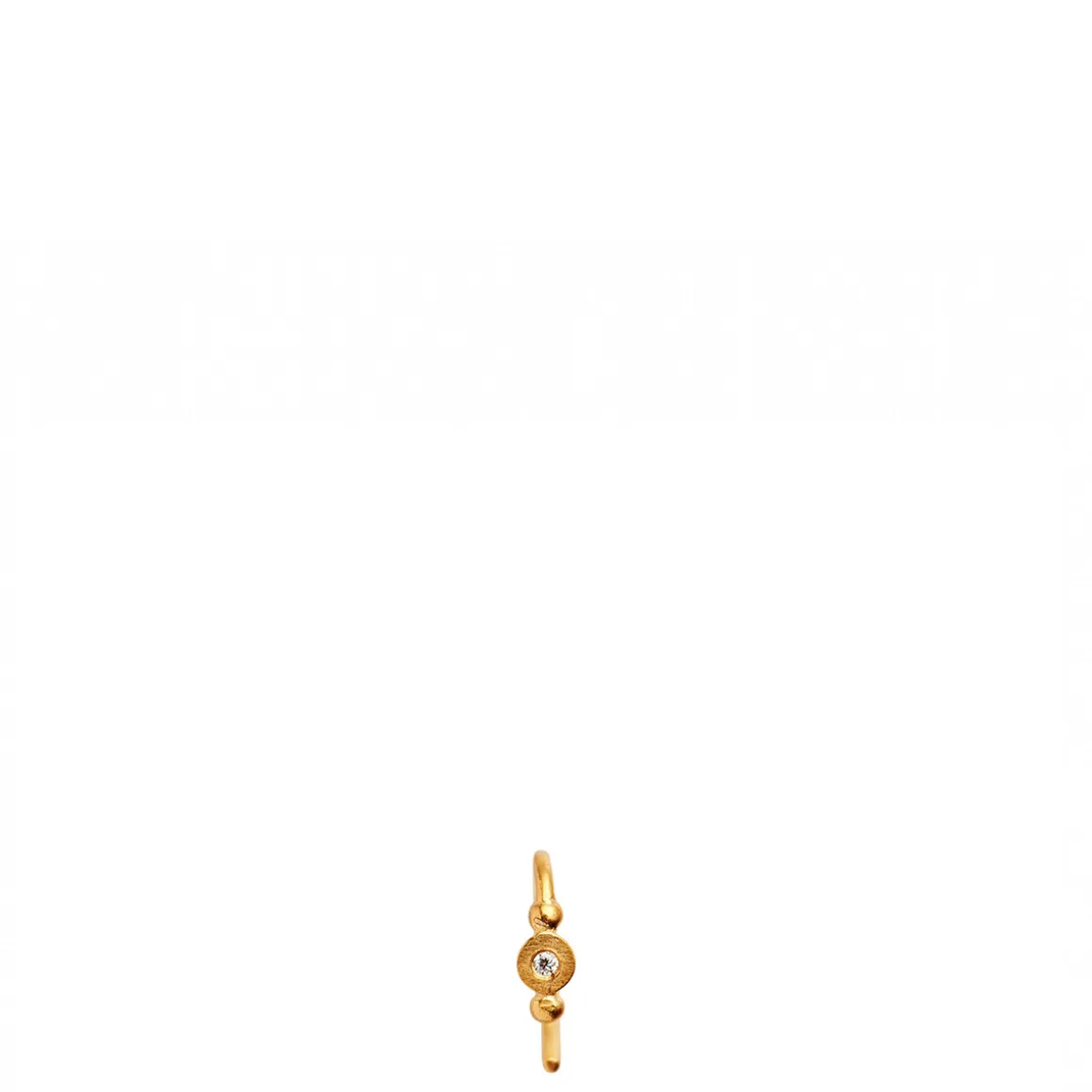 Stine A ørestik - 1005 Petit Bon-Bon White Zircon guldbelagt