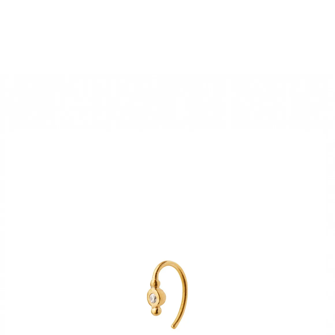 Stine A ørestik - 1005 Petit Bon-Bon White Zircon guldbelagt