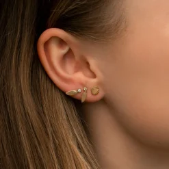 Stine A ørestik - 1030 Petit Shell guldbelagt