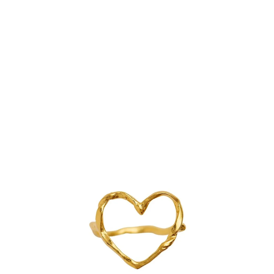 Stine A ring - 4054 Funky Heart guldbelagt