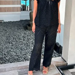 Tiffany bukser - Dalia black